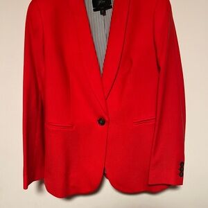 J. Crew Parke Bold Red Wool Women's Blazer